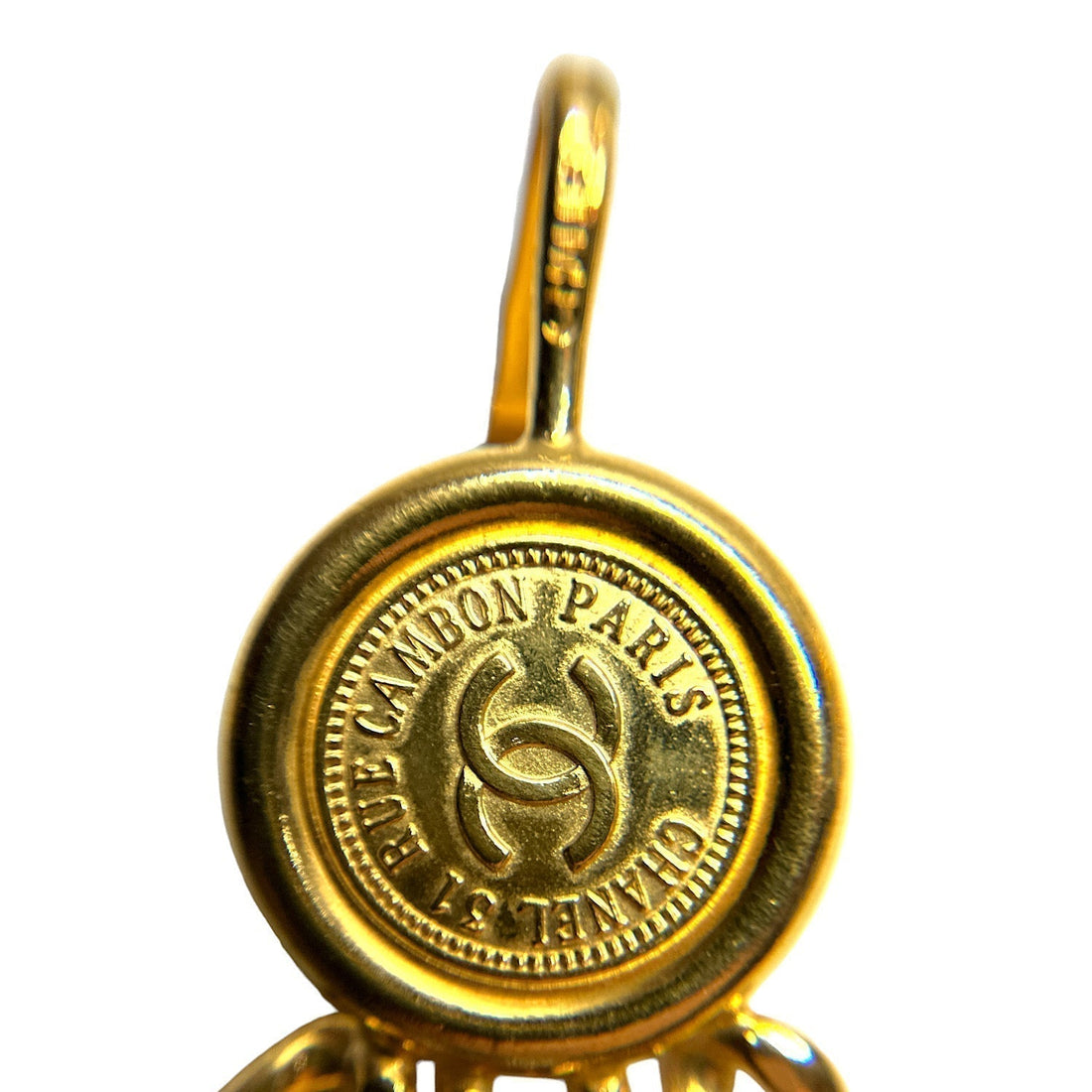 Vintage Chanel Gold Plated Cambon 31 Rue Coin Chain 3-Row Belt