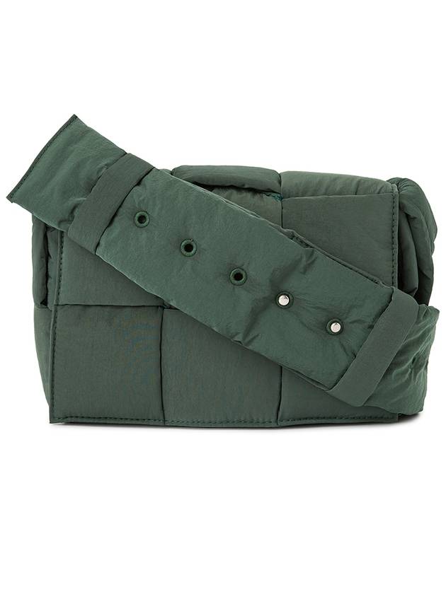 Bottega Veneta Cassette Padded Tech Small Cross Bag Green
