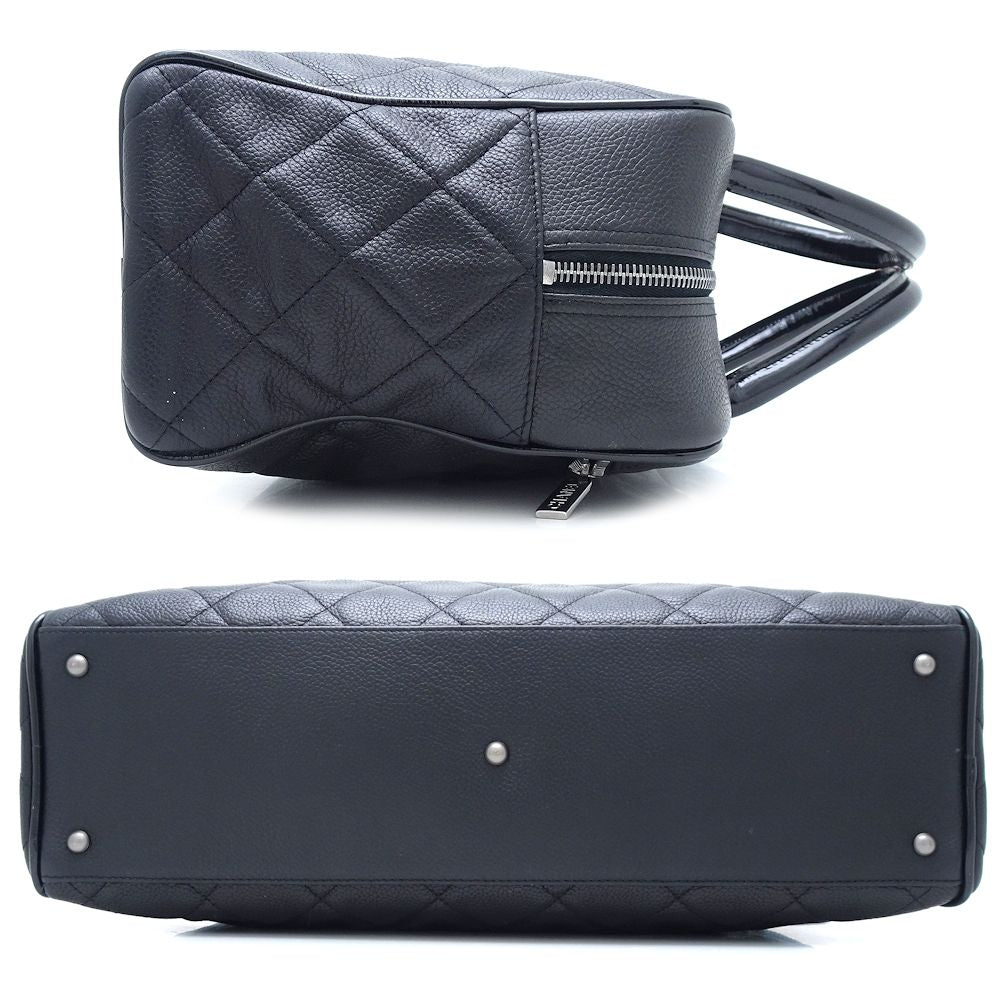 Chanel Caviar Patent Leather Bowling Bag A15685