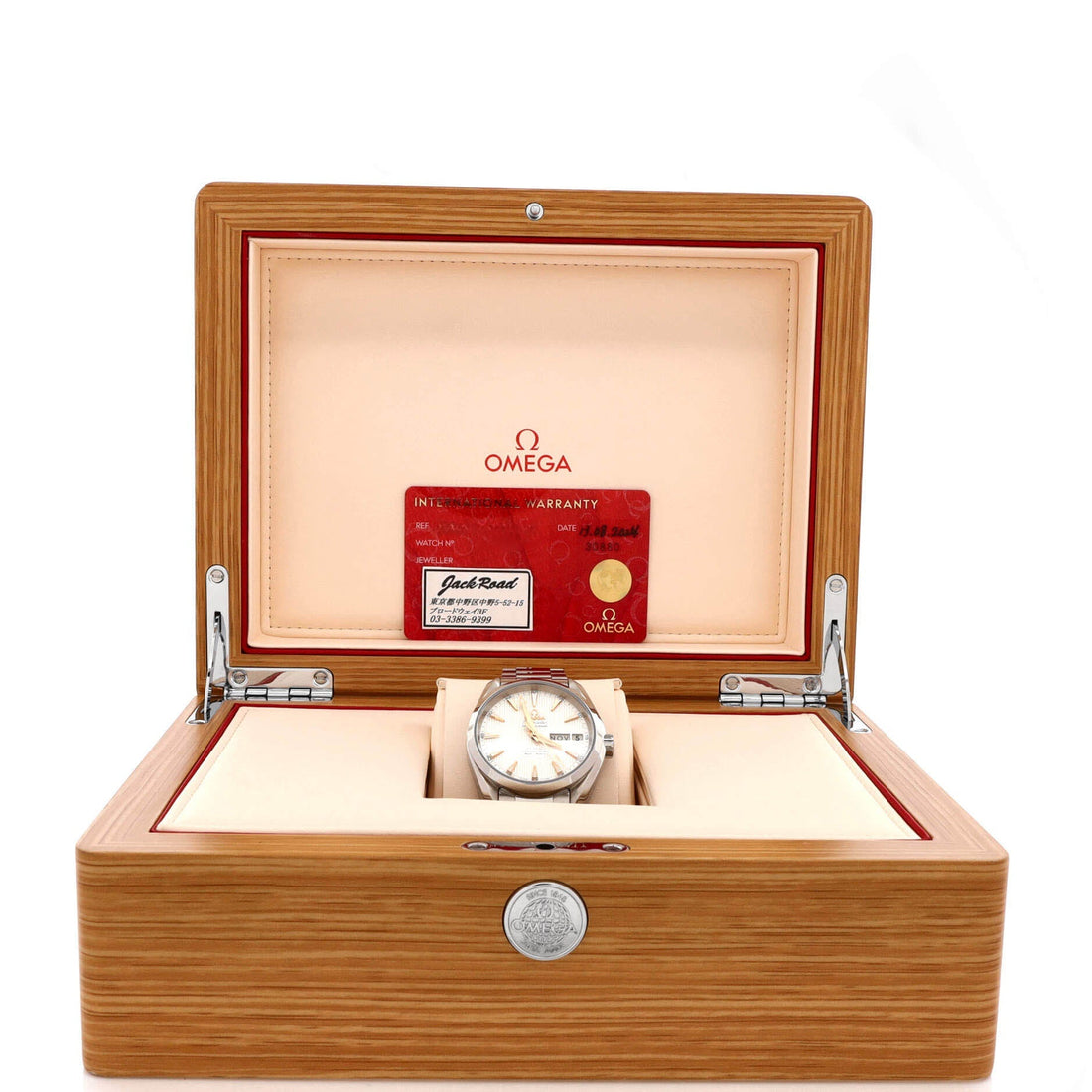 Omega Seamaster Aqua Terra 150M Day-Date Co-Axial Chronometer Automatic Watch Stainless Steel 38