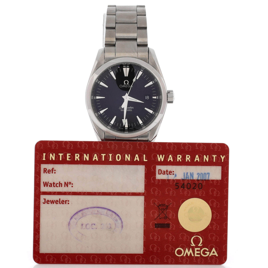 Omega Seamaster Aqua Terra 150M Quartz Watch Stainless Steel 36