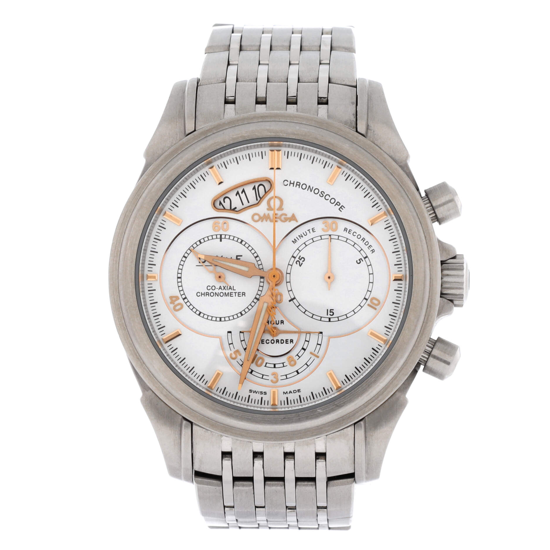 Omega De Ville Chronoscope Co-Axial Rattrapante Automatic Watch Stainless Steel 41