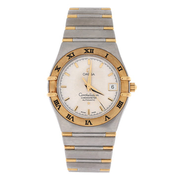 Omega Constellation Automatic Watch Stainless Steel and Yellow Gold 35