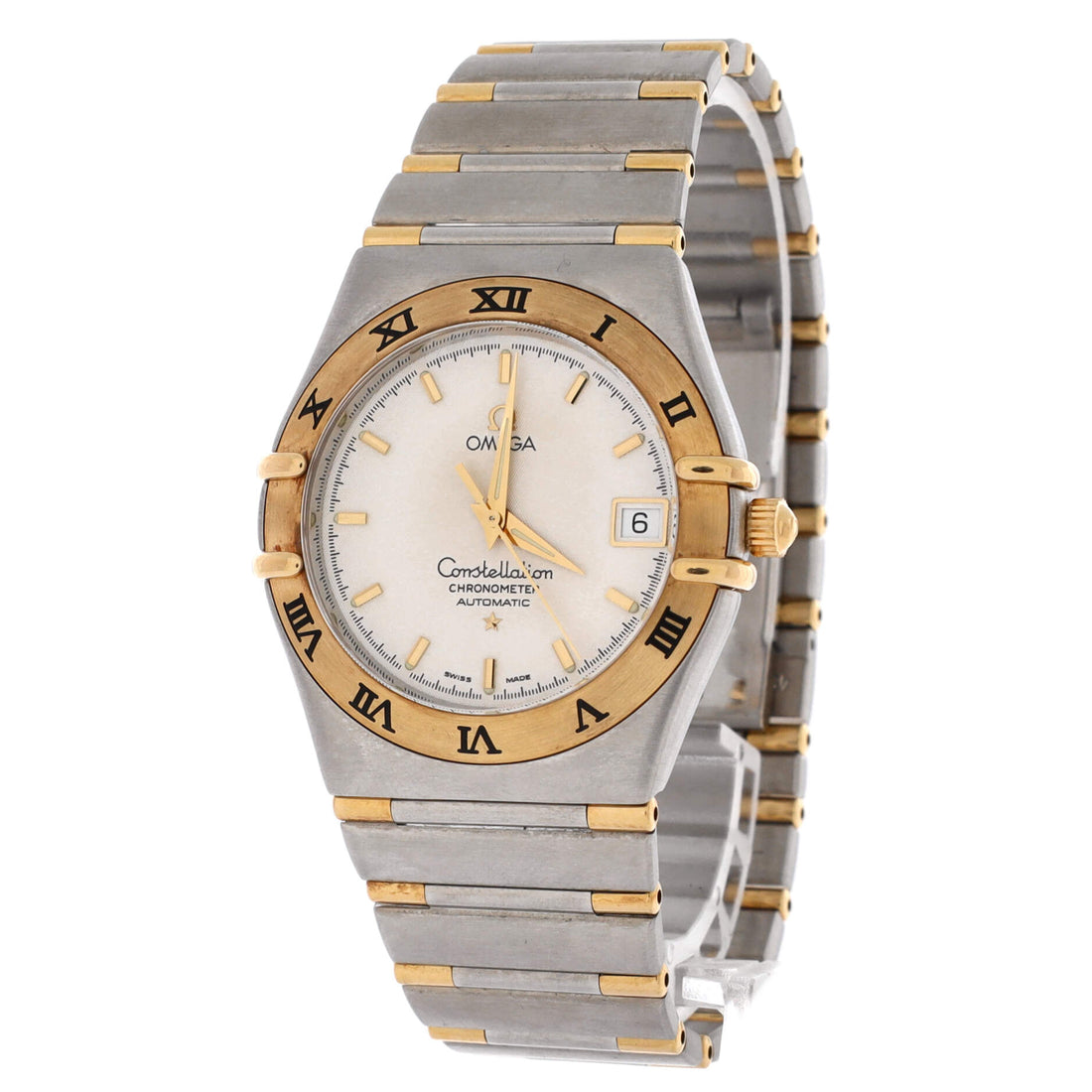 Omega Constellation Automatic Watch Stainless Steel and Yellow Gold 35
