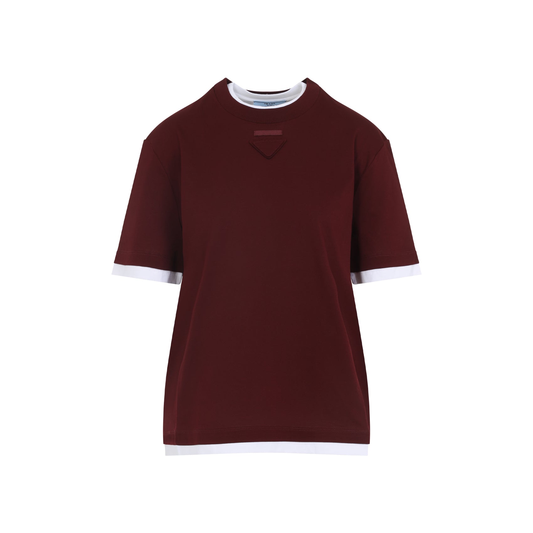 PRADA Classic Cotton T-Shirt for Women - FW25 Collection