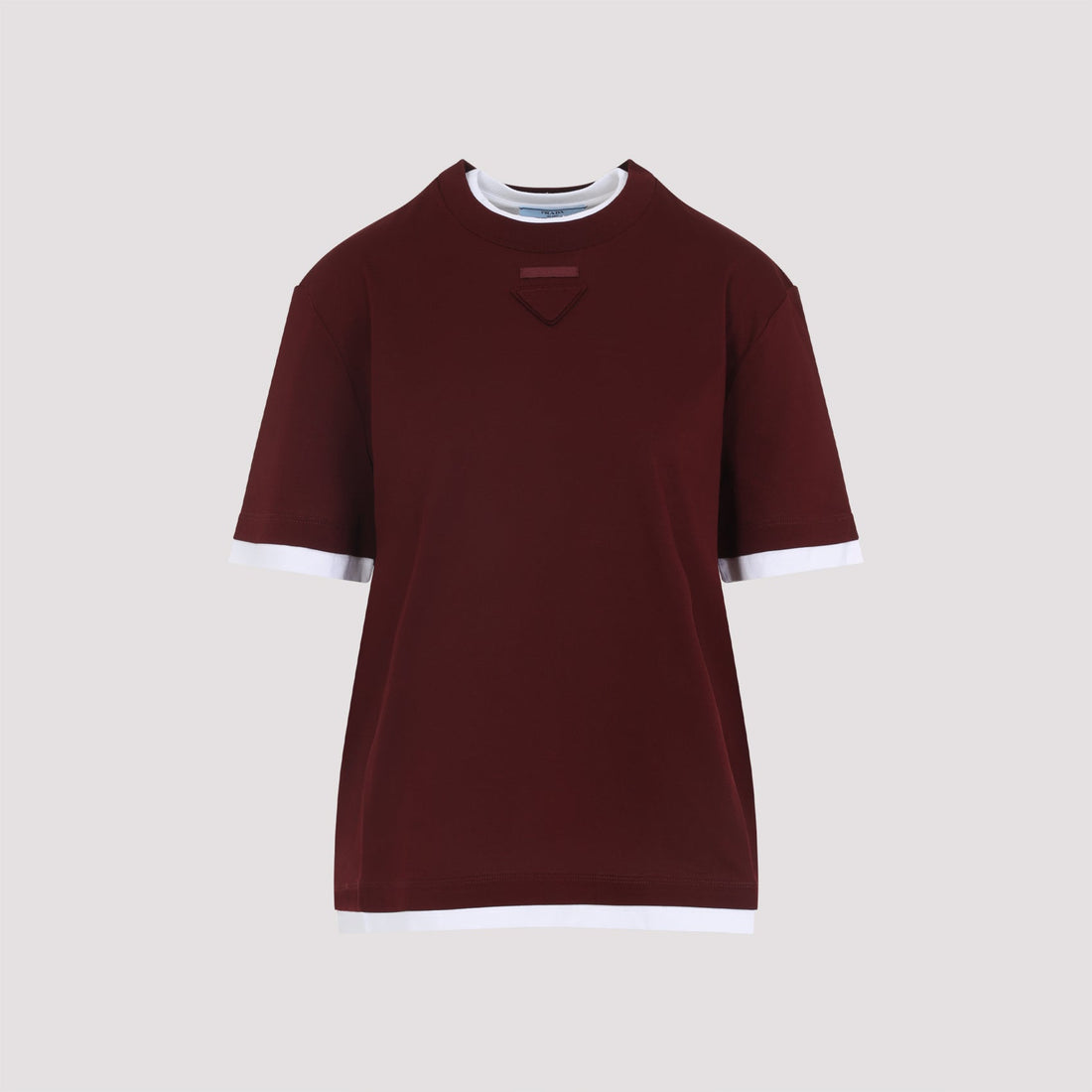PRADA Classic Cotton T-Shirt for Women - FW25 Collection