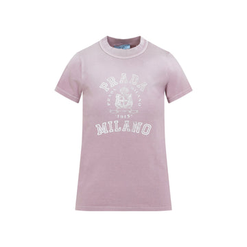 PRADA Cotton Tee for Women - SS25 Collection
