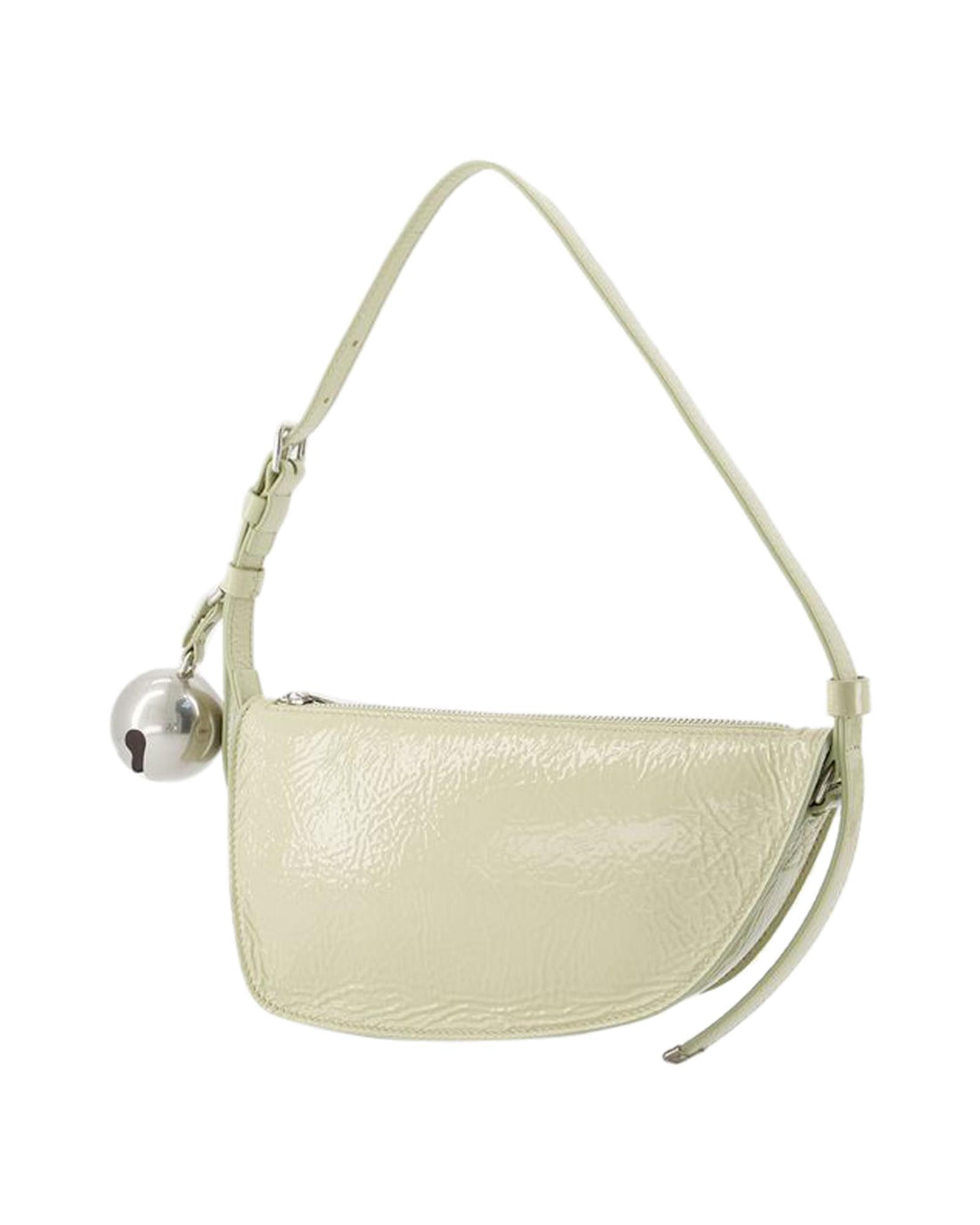 Burberry Small Leather Shoulder Bag Women Beige