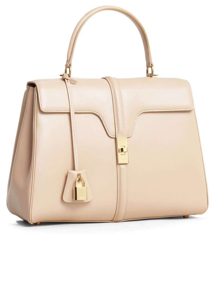Medium 16 Bag in Nude Satinated Calfskin