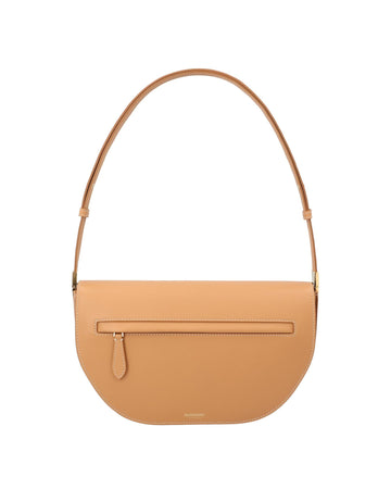 Burberry Leather Shoulder Bag Women Brown | Beige