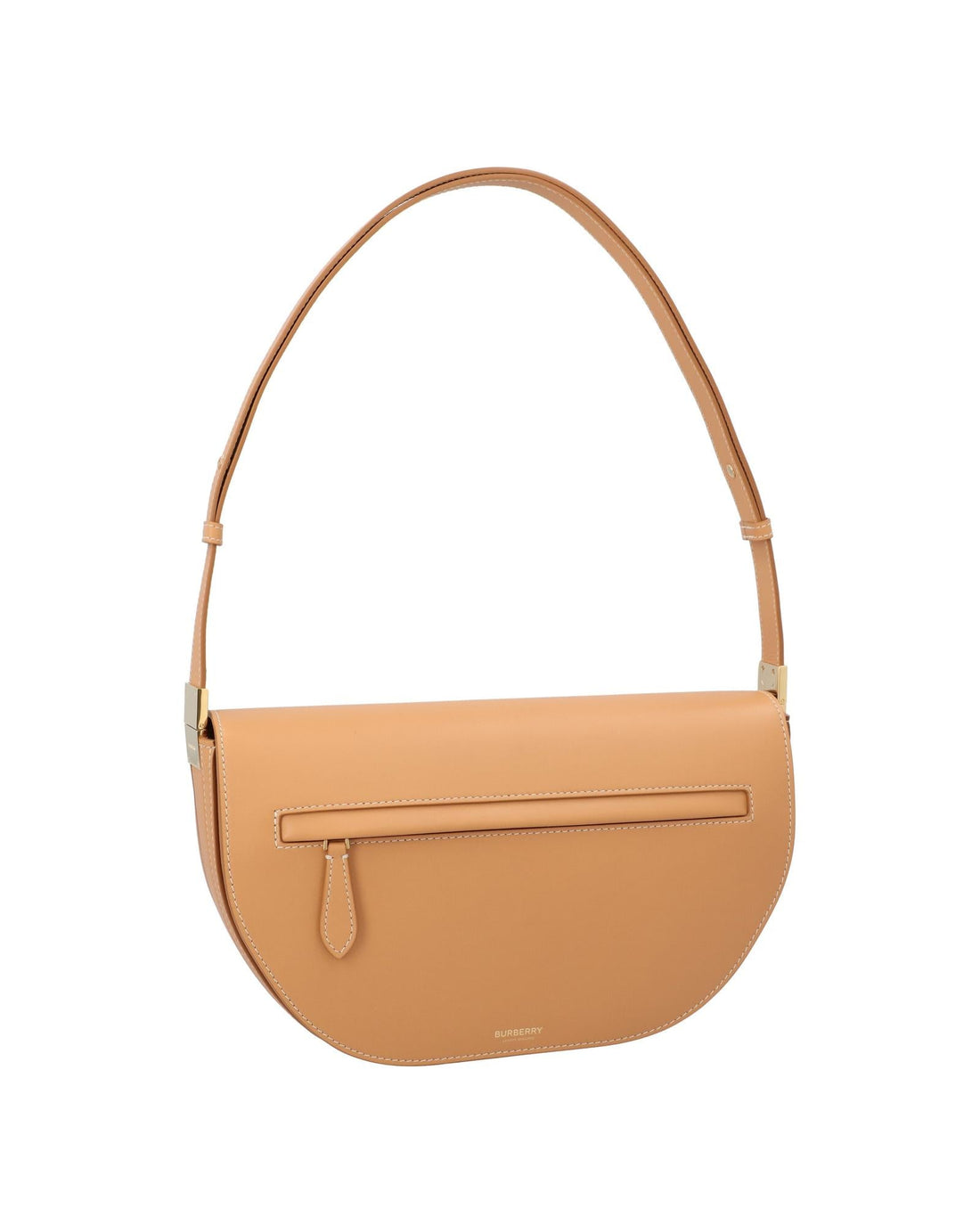 Burberry Leather Shoulder Bag Women Brown | Beige