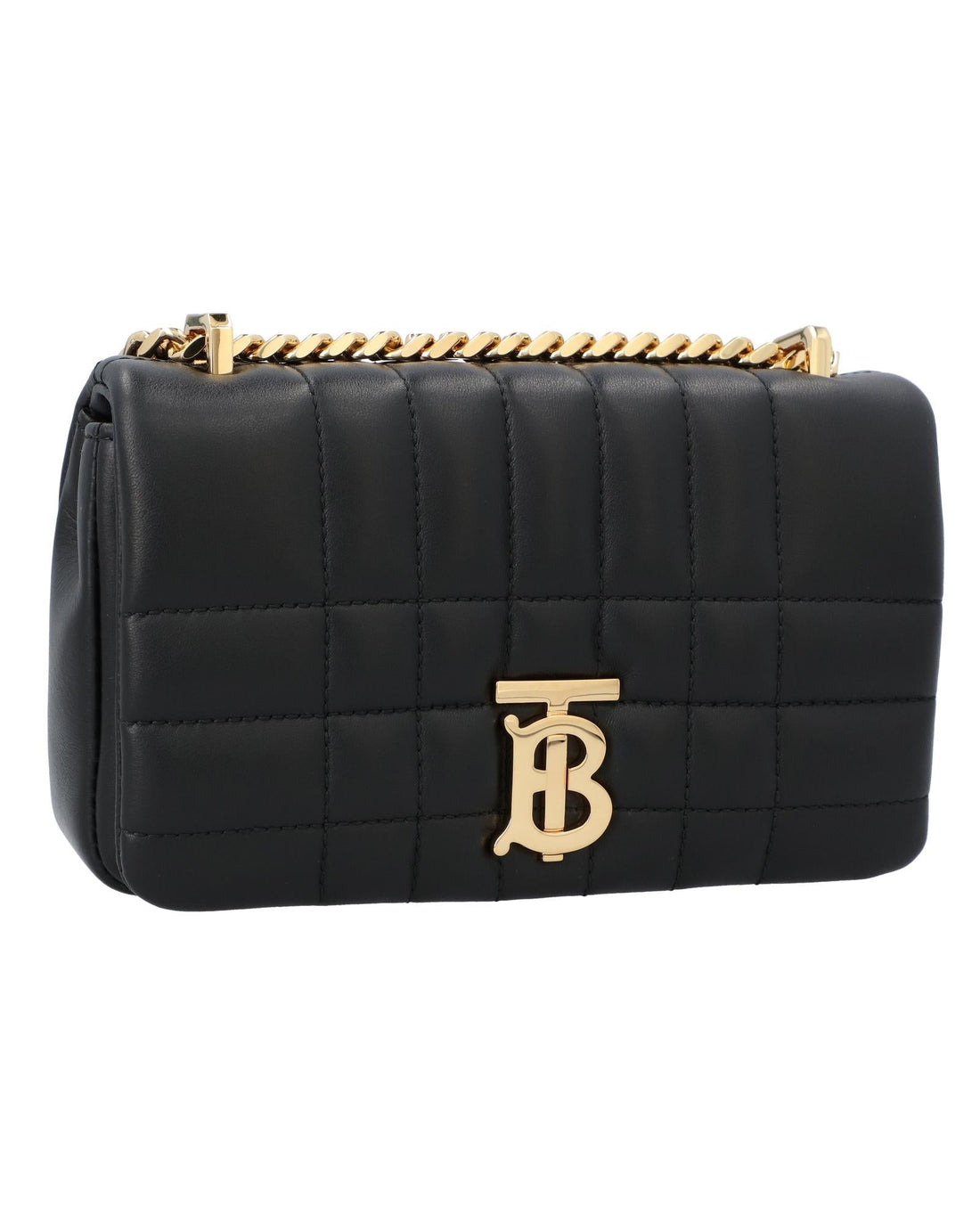 Burberry Lola Quilted Leather Chain Bag Women Black | Black Shoulder Bags