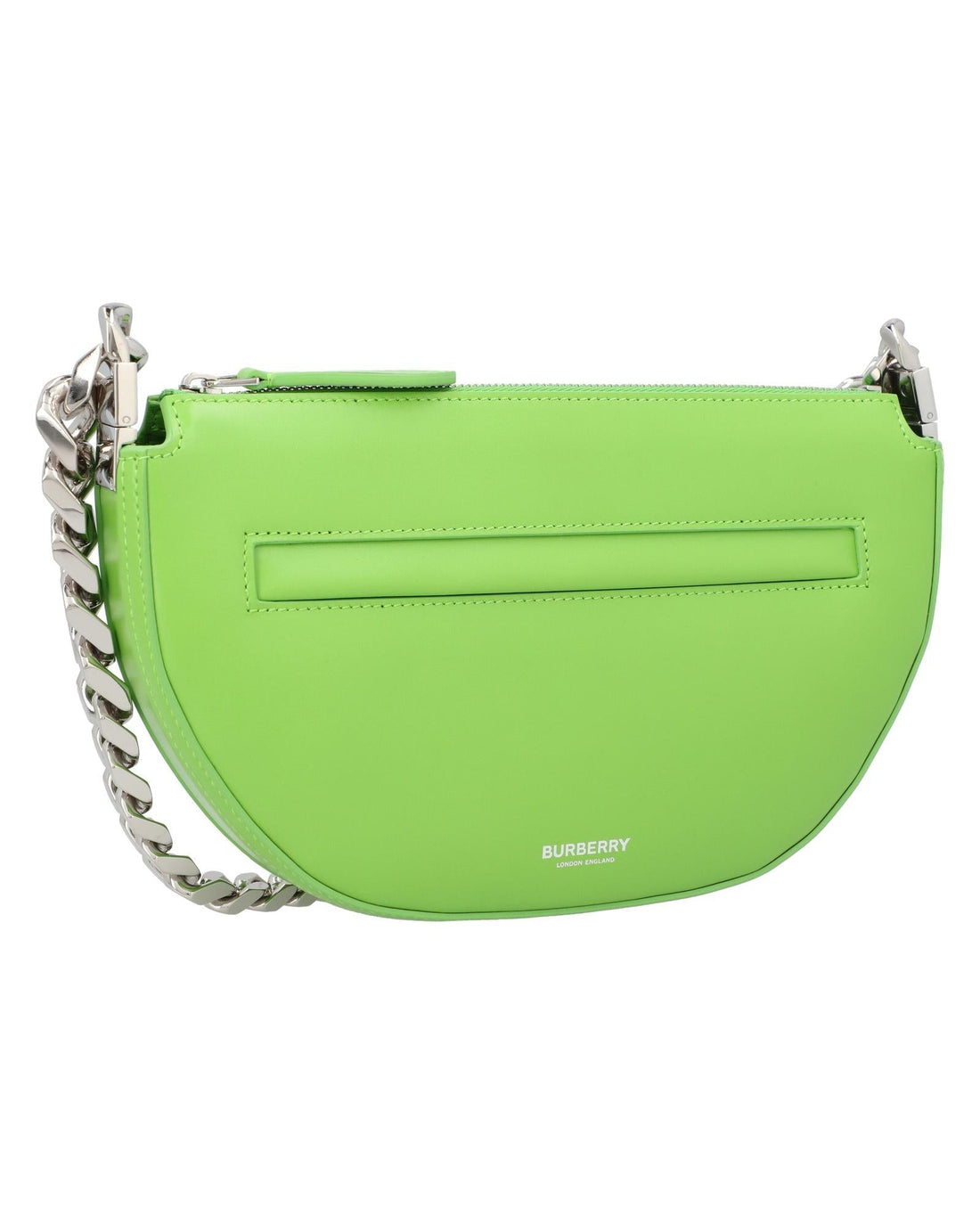 Burberry Lola HalfMoon Chain Bag Women Green | Green Shoulder Bags