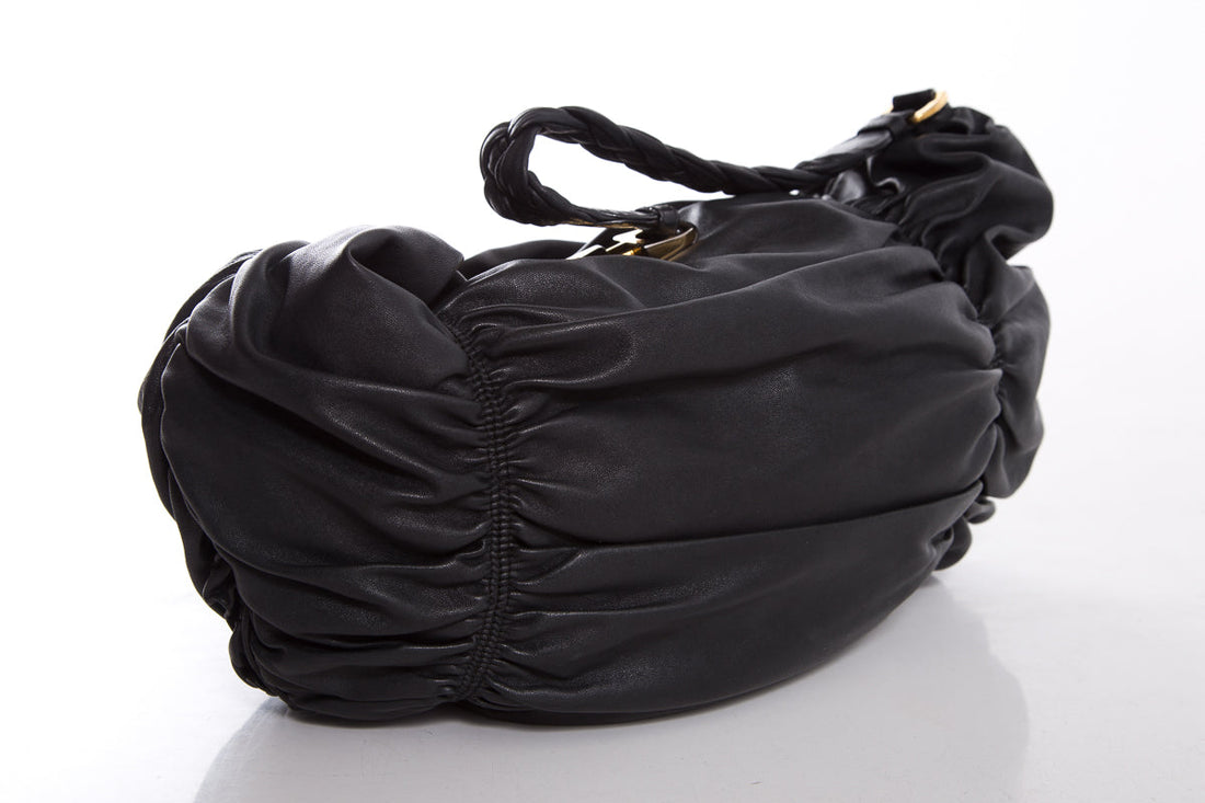 Bally Black Leather Hobo