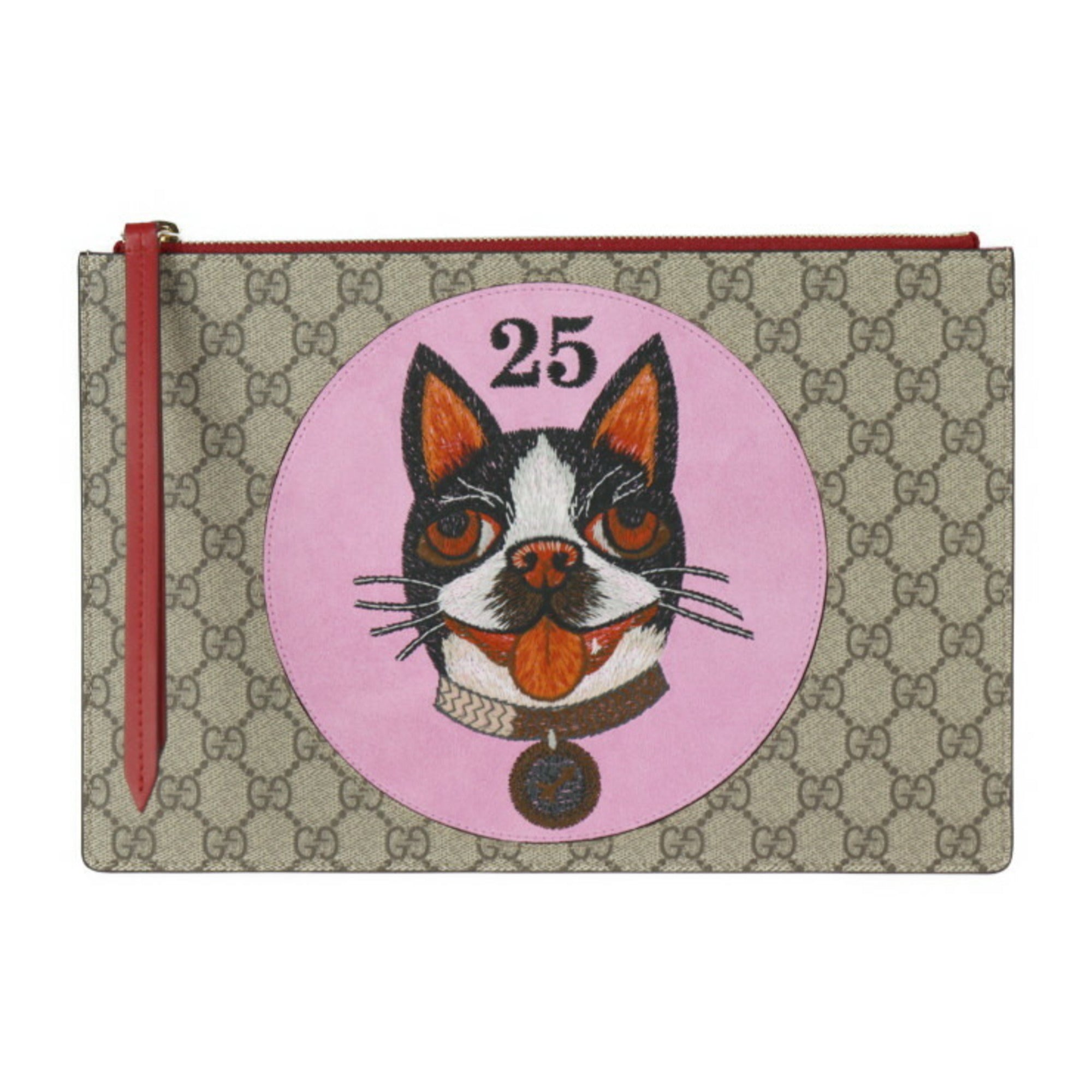 Gucci    Color Gg Supreme Clutch Bag