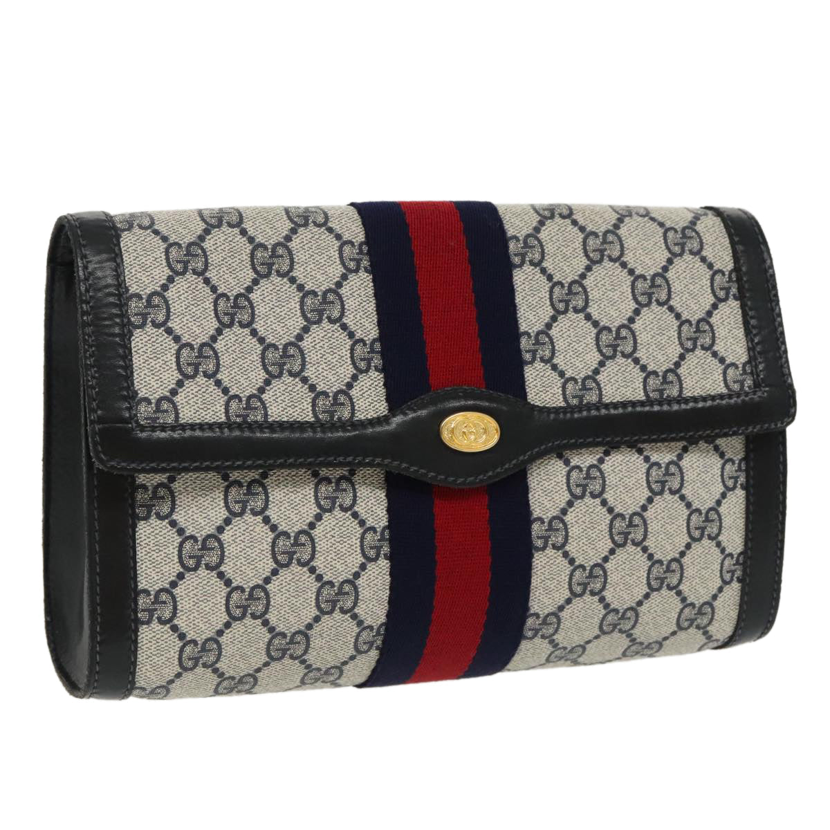 Gucci Sherry  Canvas Clutch Bag