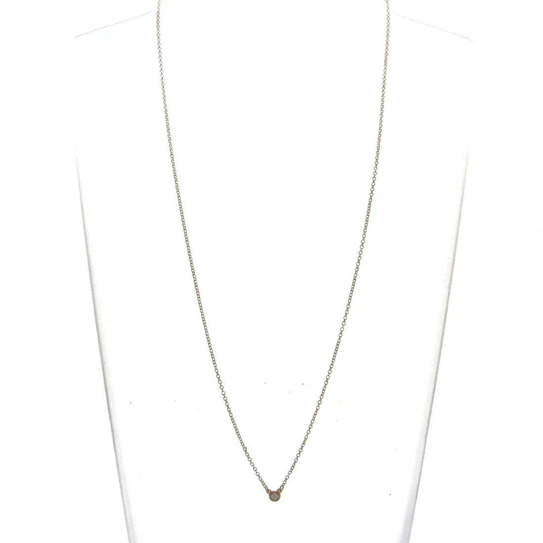 18K Rose Gold Diamond By The Yard Necklace