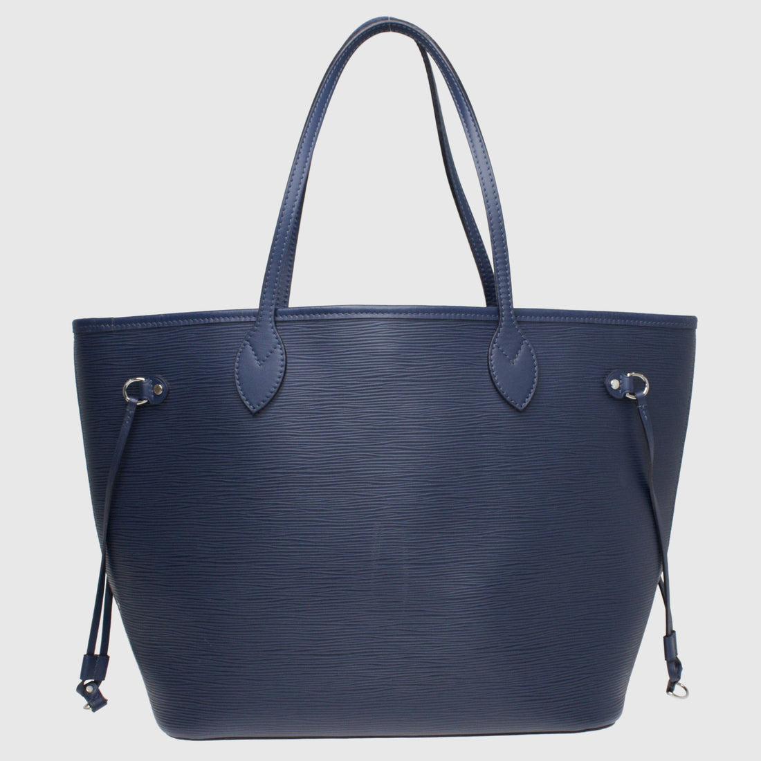 Blue Neverfull MM Tote Bag w/ Pouch