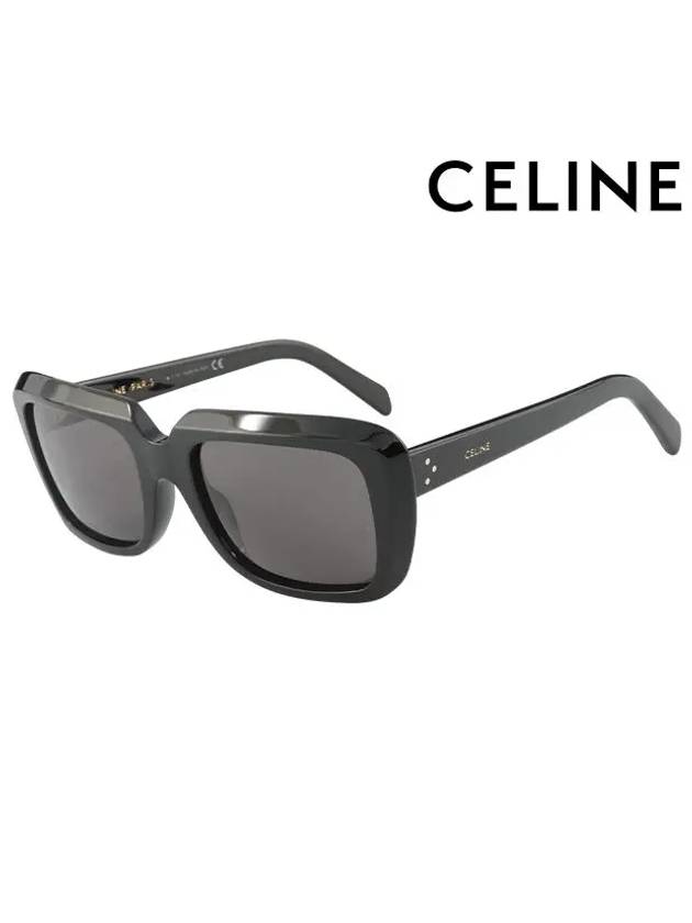 CELINE Eyewear Rectangular Acetate Sunglasses Black