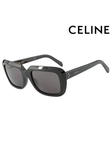 CELINE Eyewear Rectangular Acetate Sunglasses Black