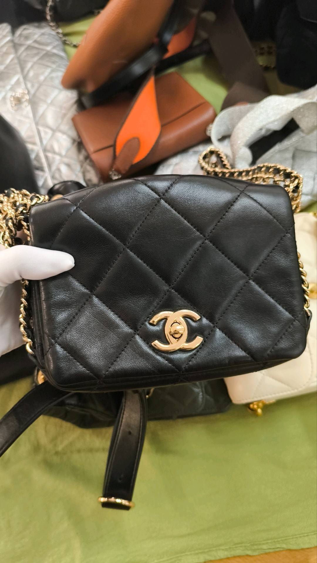 Chanel Cascade Lambskin Shoulder Bag