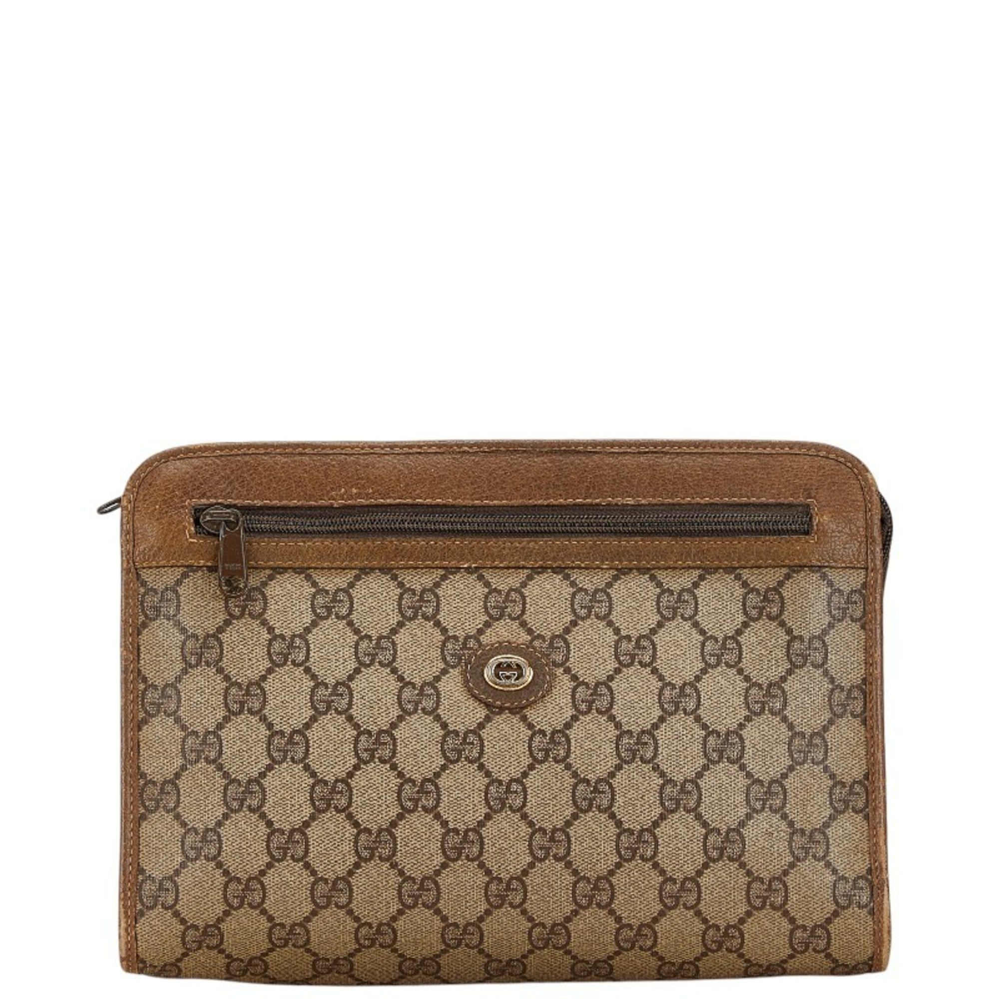 Gucci  Pvc Leather Clutch Bag