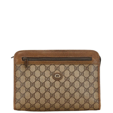 Gucci  Pvc Leather Clutch Bag