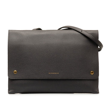 Burberry Logo Leather Shoulder Bag