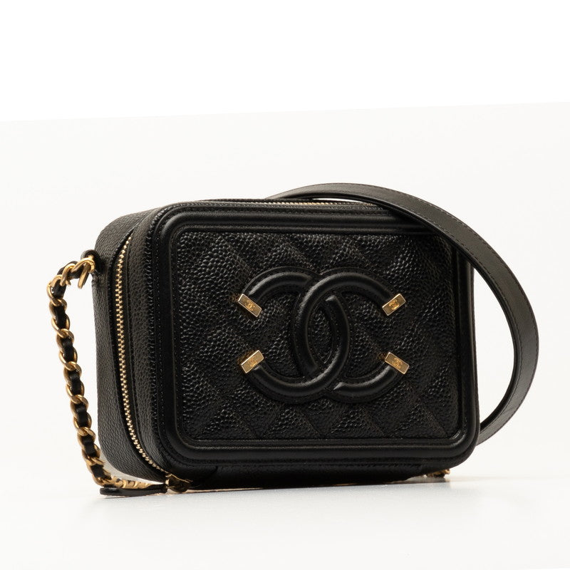 Chanel Caviar CC Filigree Chain Shoulder Bag