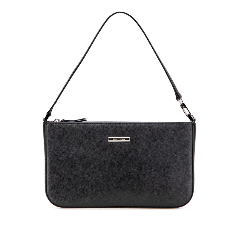Burberry Logo Plate Leather Shoulder Bag