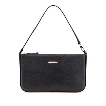 Burberry Logo Plate Leather Shoulder Bag