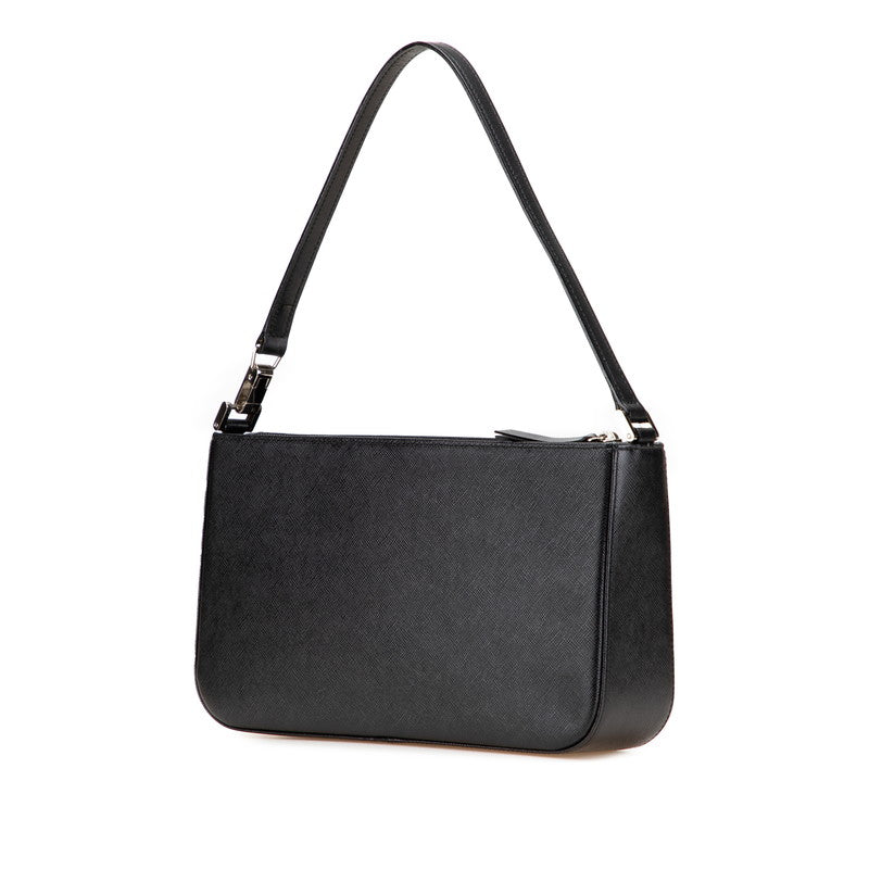 Burberry Logo Plate Leather Shoulder Bag