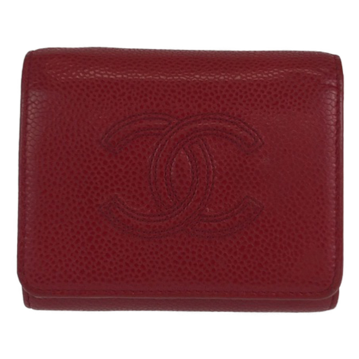 Chanel Caviar Skin Trifold Wallet