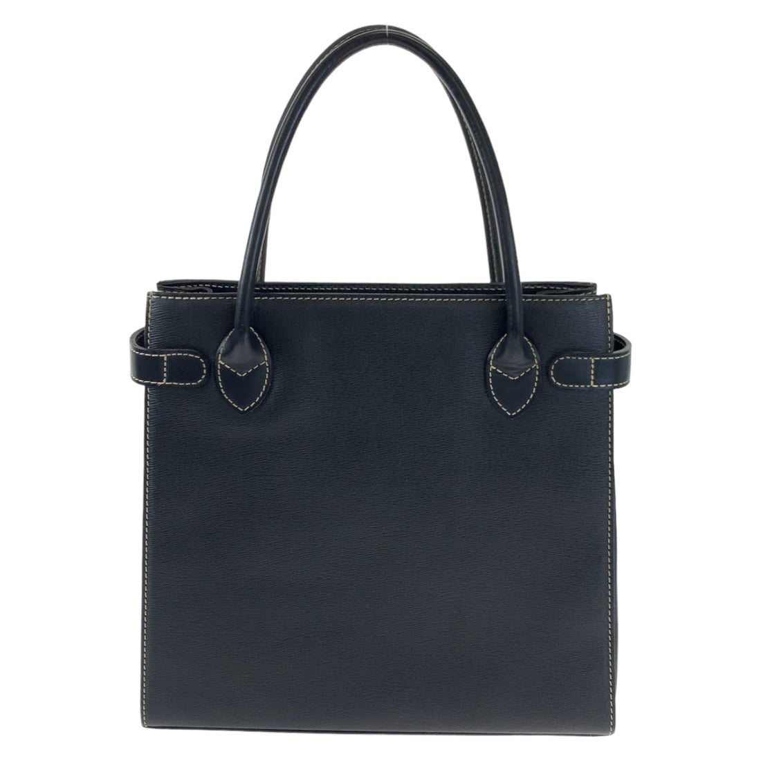 Burberry Leather Tote Bag Black Gold Hardware