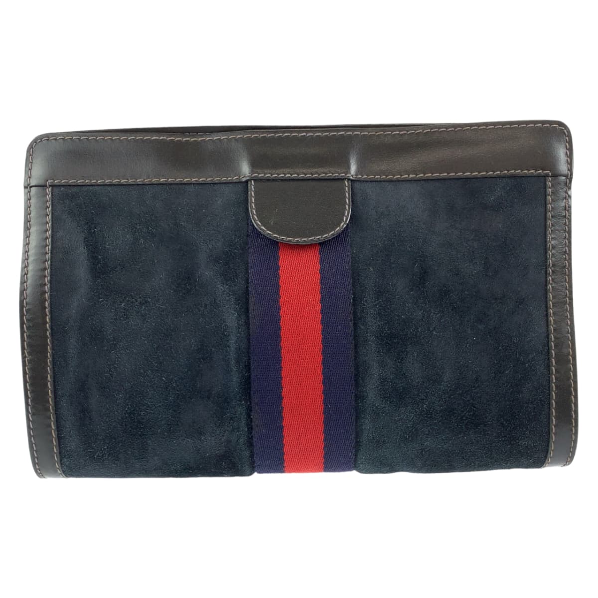 Gucci Suede Leather Clutch Bag