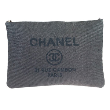 Chanel Cruise Line Deauville Straw Clutch