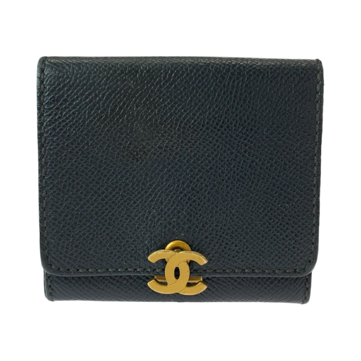 Chanel Caviar Skin Coin Case Compact Wallet