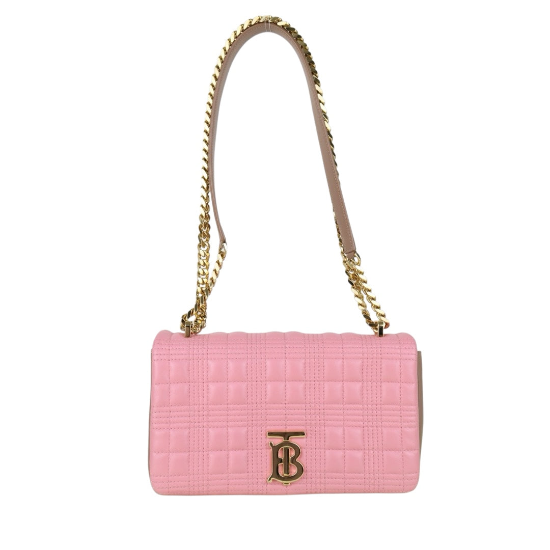 Very Good ( Rank A)?BURBERRY Matrasse Chain Lola Shoulder Bag Pink ?H25063011