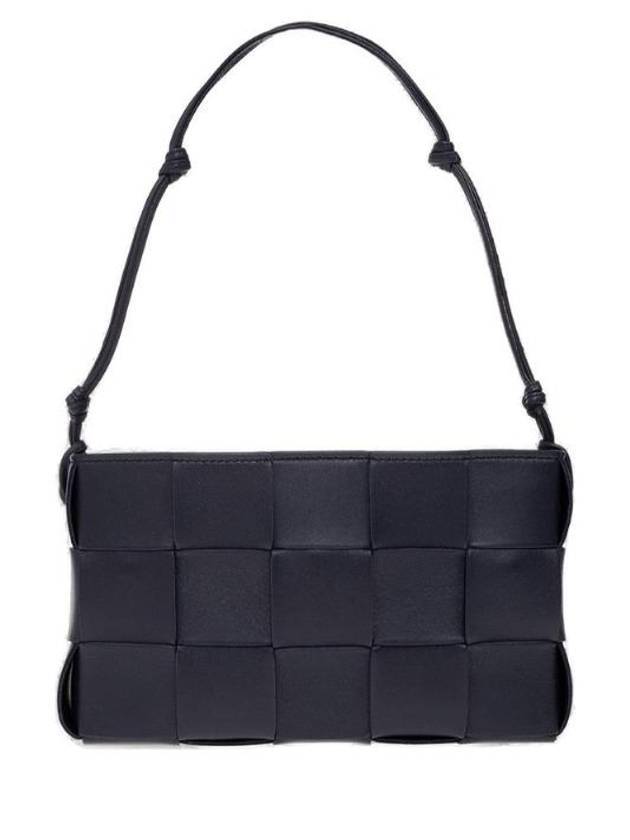 Bottega Veneta Cassette Strap Shoulder Bag Navy