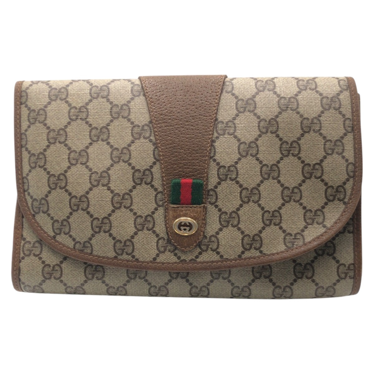 Gucci Vintage GG Supreme Canvas Clutch Bag