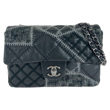 Chanel Lambskin Tweed Wild Stitch Patchwork Shoulder Bag