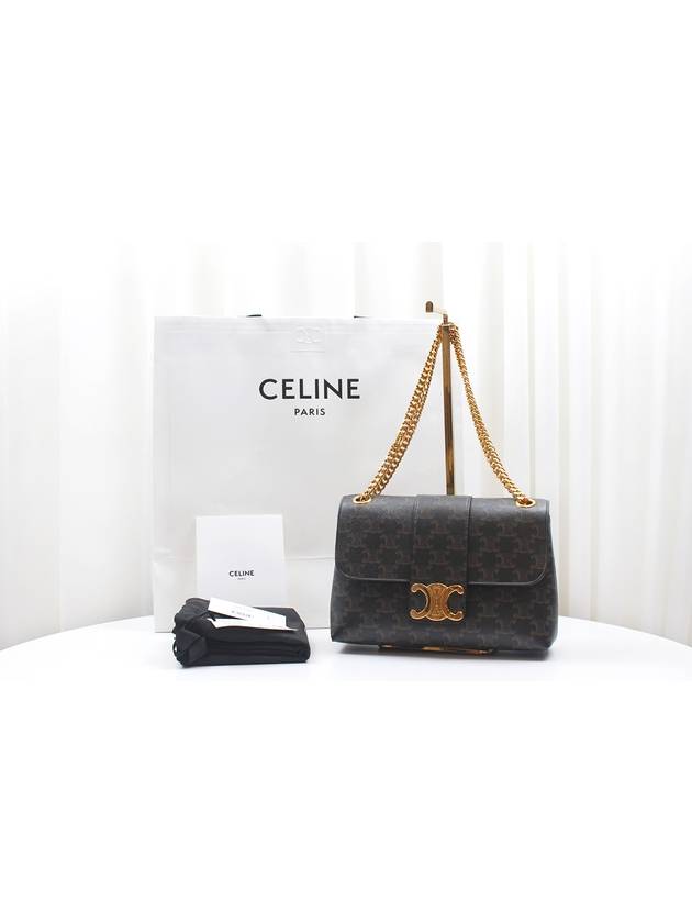 CELINE Triope Victoire Bag Medium Chain Shoulder 115852FRH 04LU