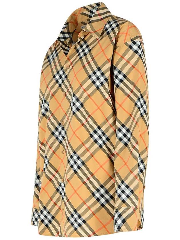 Burberry Burberry 'Check' Beige Cotton Shirt