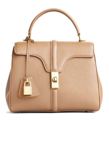 Small 16 Bag in Beige Grained Calfskin