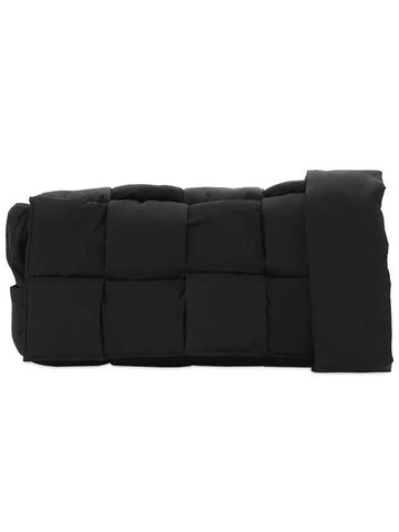 Bottega Veneta Padded Tech Cassette Cross Bag Black