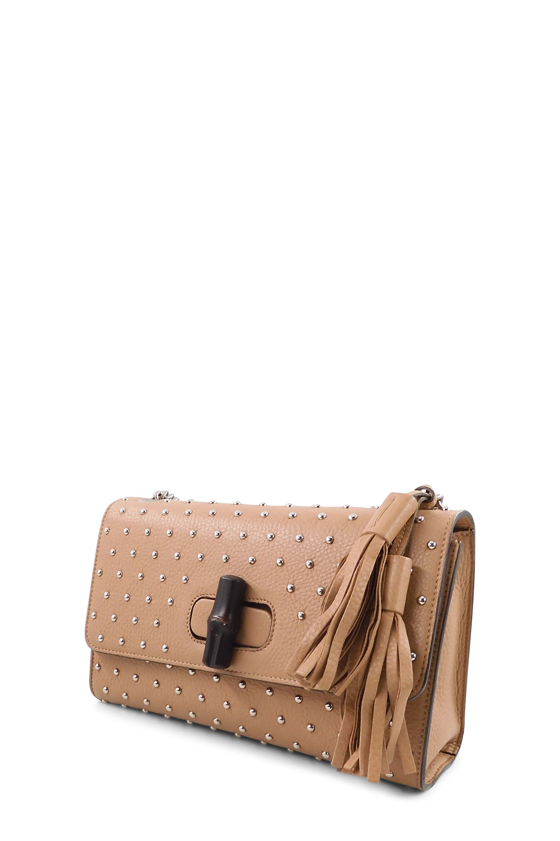 Miss Bamboo Studded Shoulder Bag