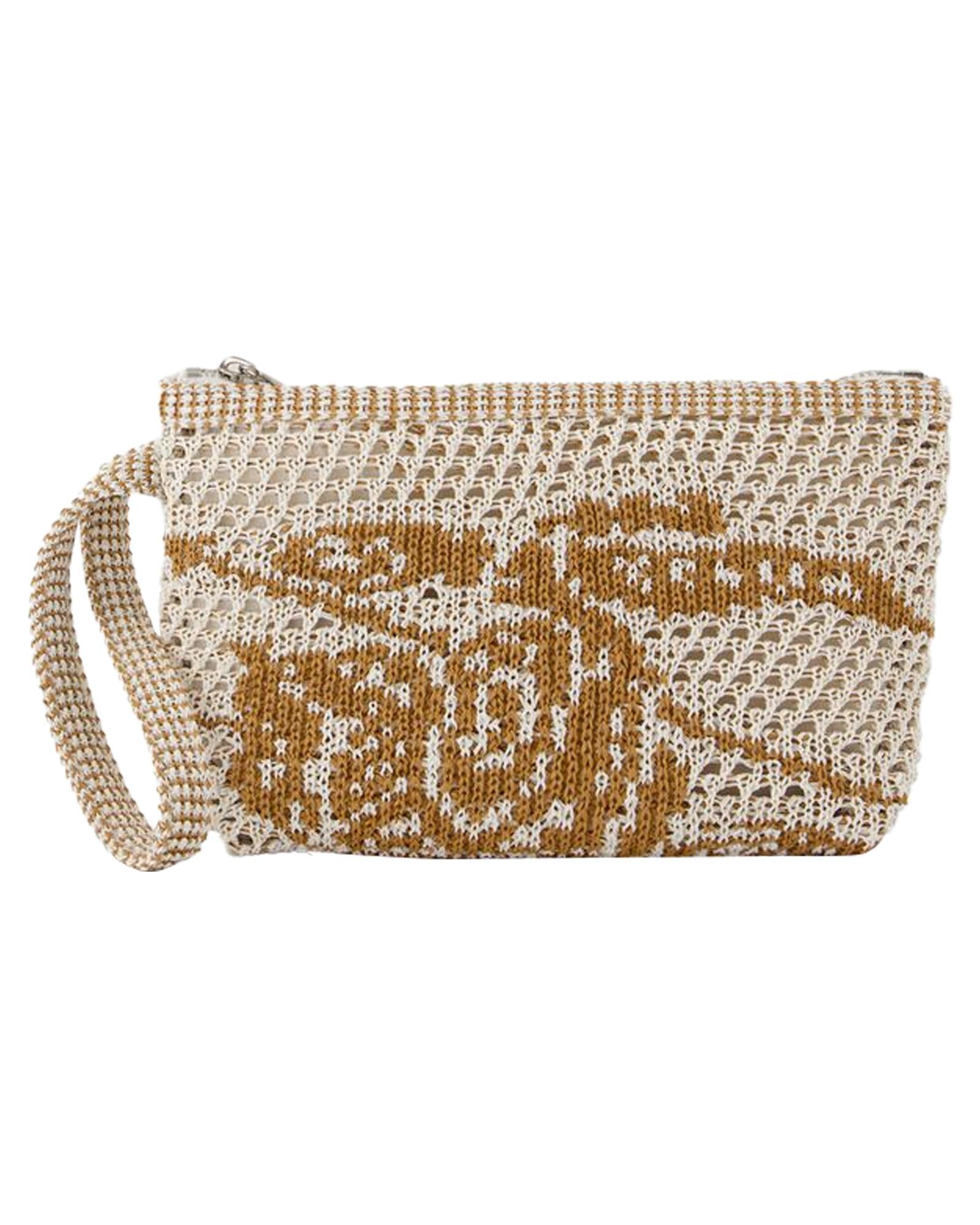 Burberry Knitted Clutch Bag Women White | White Coin Pouches
