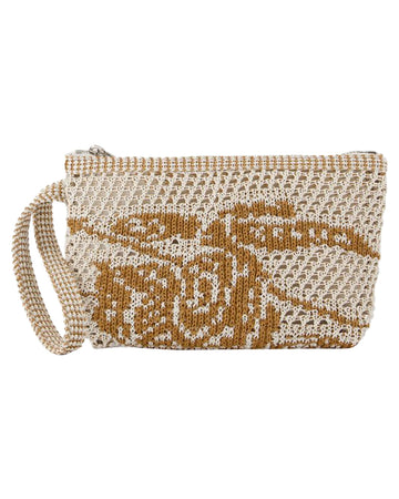 Burberry Knitted Clutch Bag Women White | White Coin Pouches