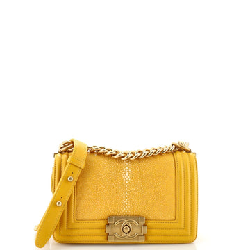 CHANEL Boy Flap Bag Stingray Small
