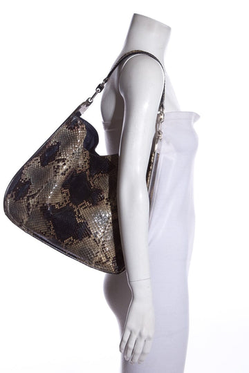 Salvatore Ferragamo Snakeskin Shoulder Bag